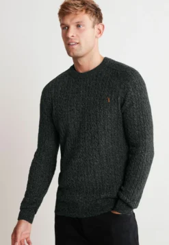 NextCREW NECK - Stickad Tröja - Grey