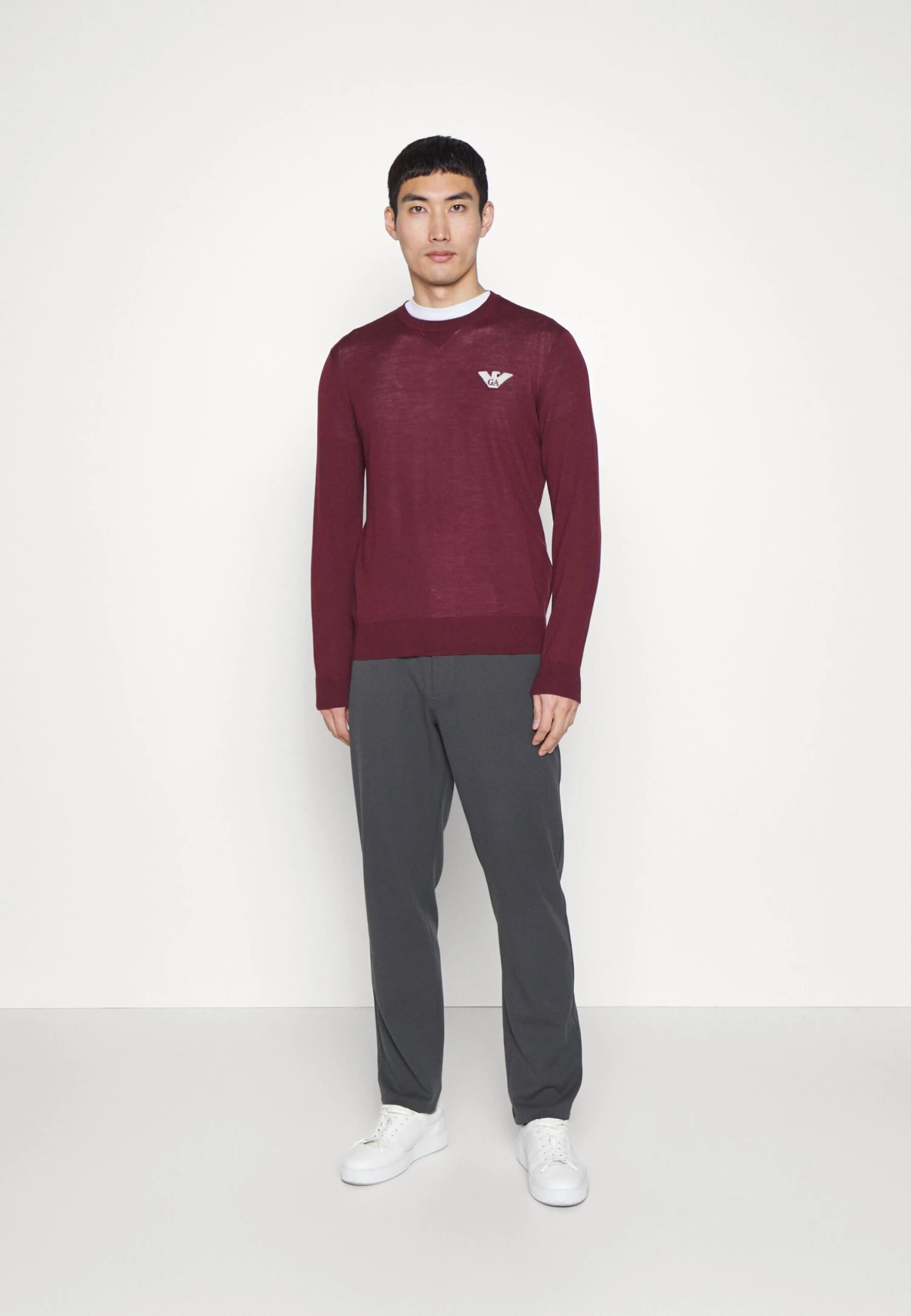 Emporio ArmaniStickad Tröja - Tawny Port - Bild 2