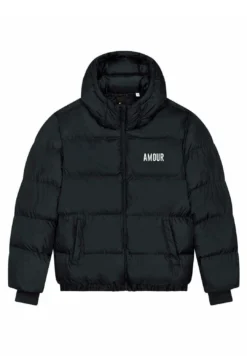 Mira ParisAMOUR EMBROIDERY UNISEX - Vinterjacka - Black