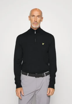 Lyle & ScottGOLF CORE ZIP MIX - Stickad Tröja - Jet Black