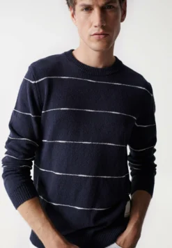 Salsa JeansLOS ANGELES REGULAR - Stickad Tröja - Blue