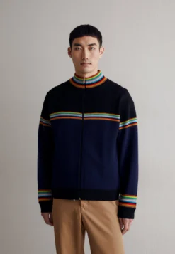 Paul SmithCARDIGAN ZIP THRU - Kofta - Black