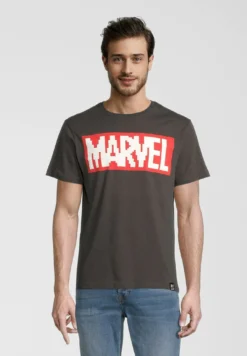 Re:CoveredMARVEL PIXEL - T-shirt Med Print - Black
