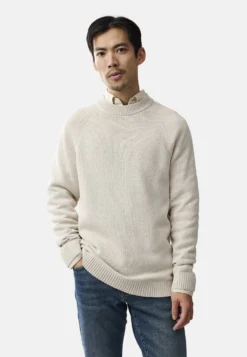 LexingtonERIC - Stickad Tröja - Light Beige