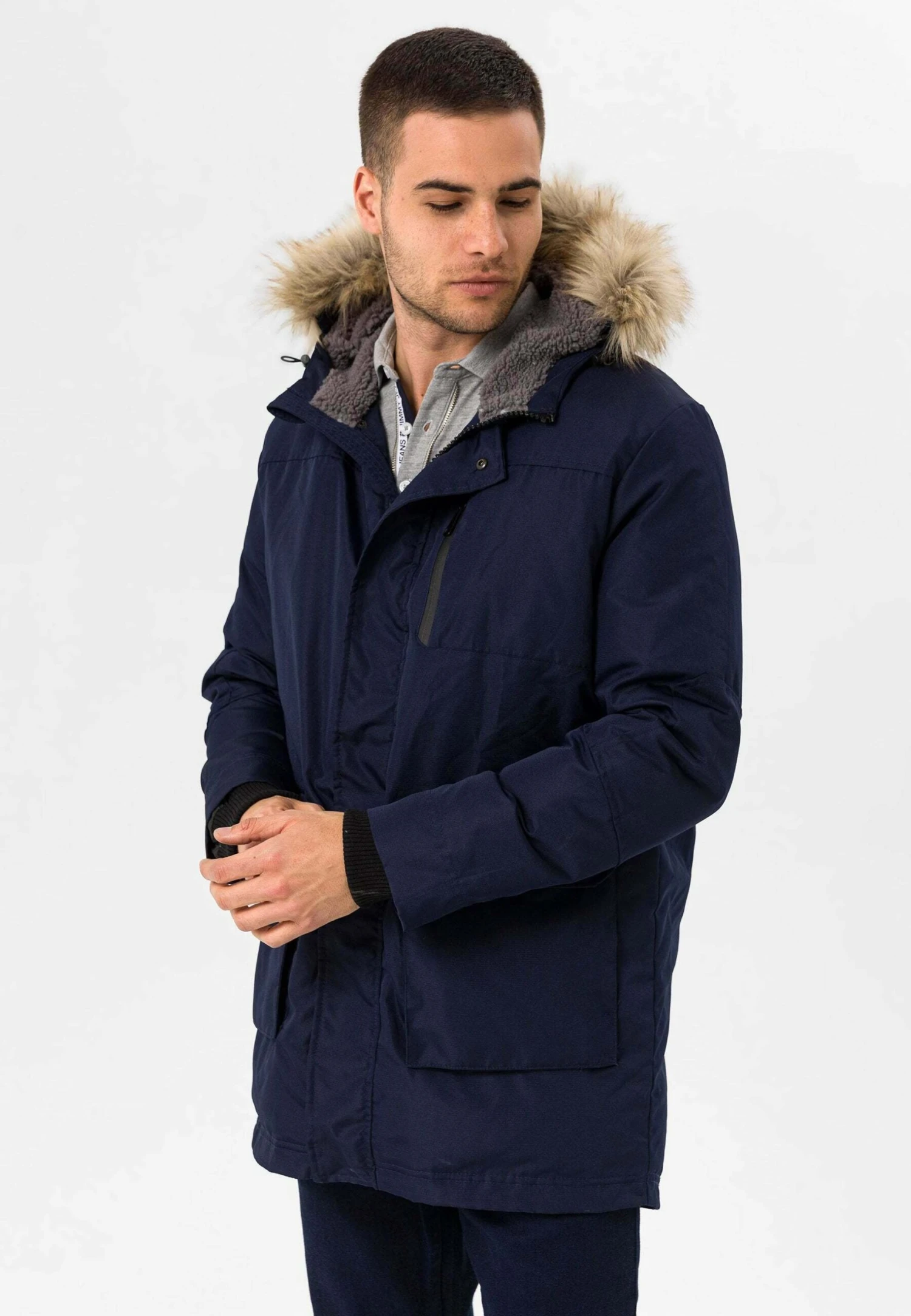 Jimmy SandersREGULAR - Vinterkappa /-rock - Navy - Bild 4