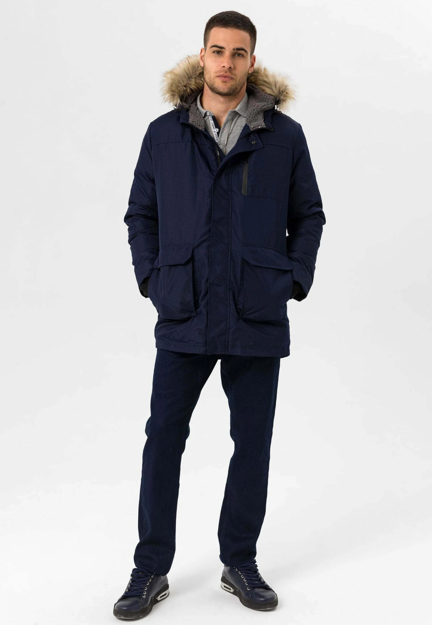 Jimmy SandersREGULAR - Vinterkappa /-rock - Navy - Bild 2