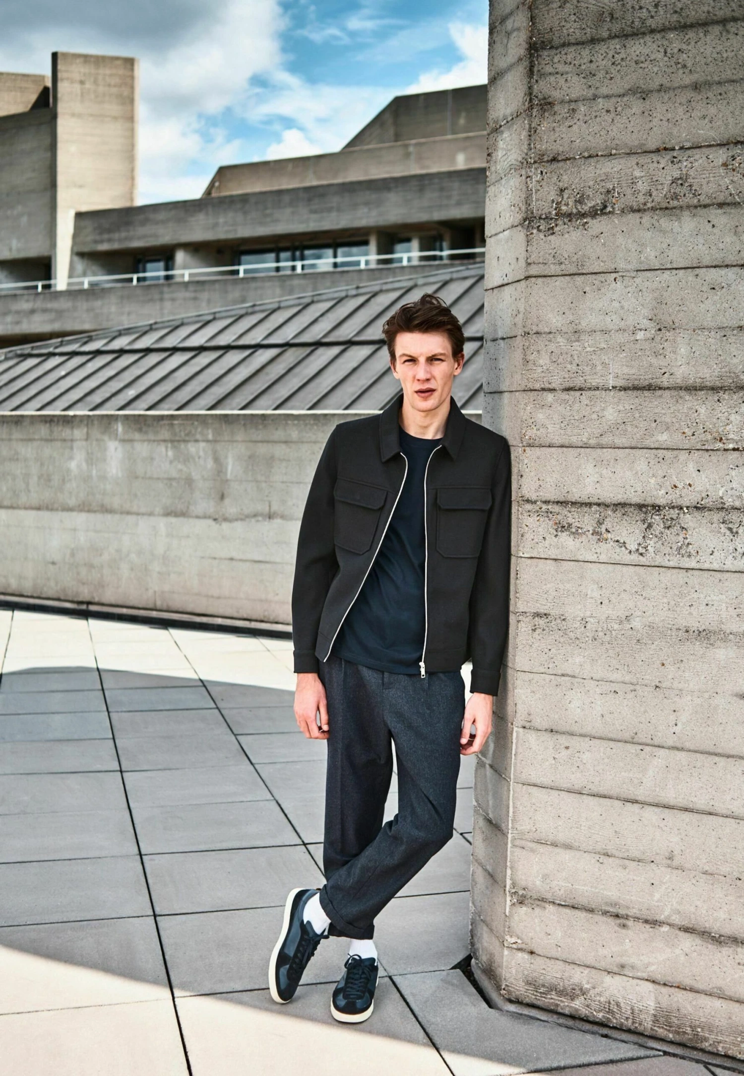 NextZIP THROUGH TWO POCKET STANDARD - Tunn Jacka - Blue