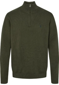U.S. Polo Assn.BRISON 1/2 ZIP - Stickad Tröja - Forest Night