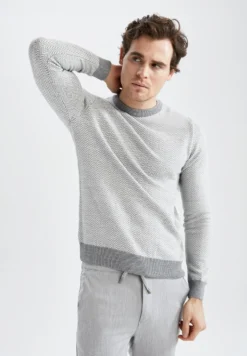 DeFactoStickad Tröja - Grey