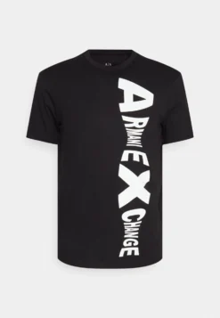 Armani ExchangeT-shirt Med Print - Black