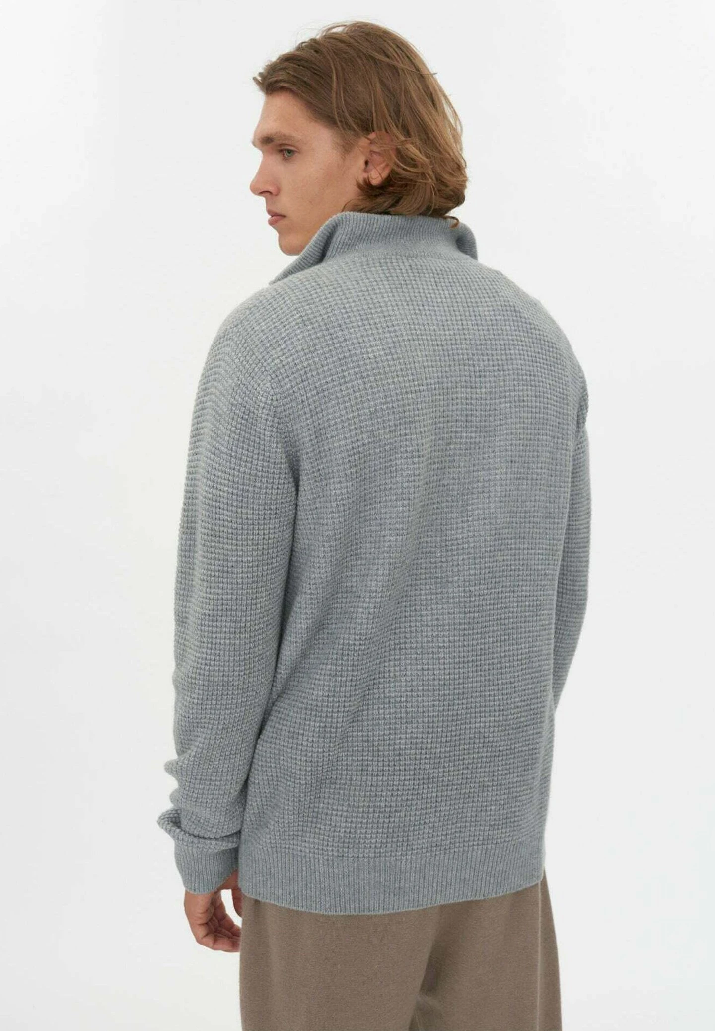 GOBI CashmereStickad Tröja - Stone - Bild 3