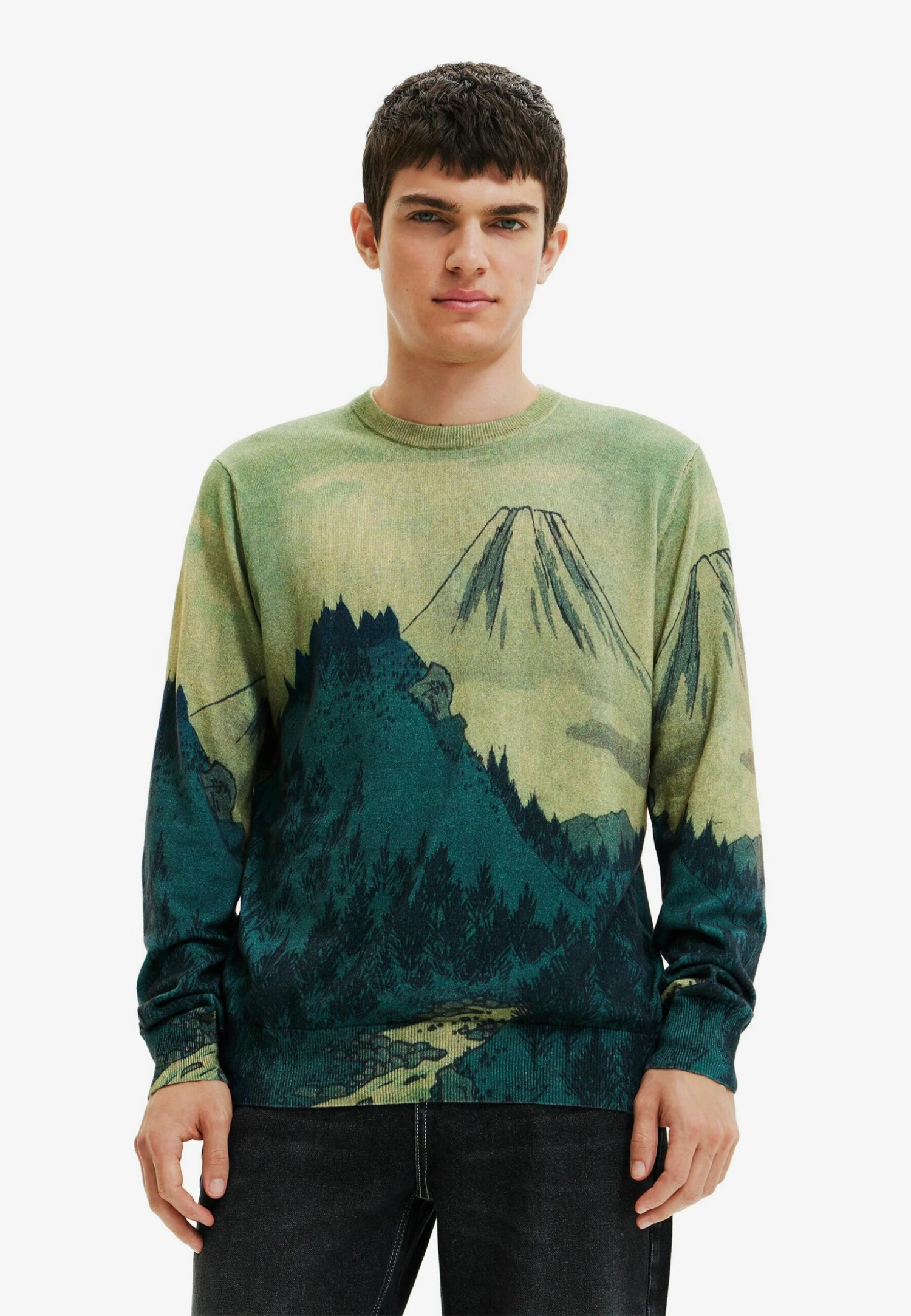 DesigualStickad Tröja - Green