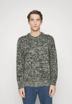 NN07COLE - Stickad Tröja - Black Multi