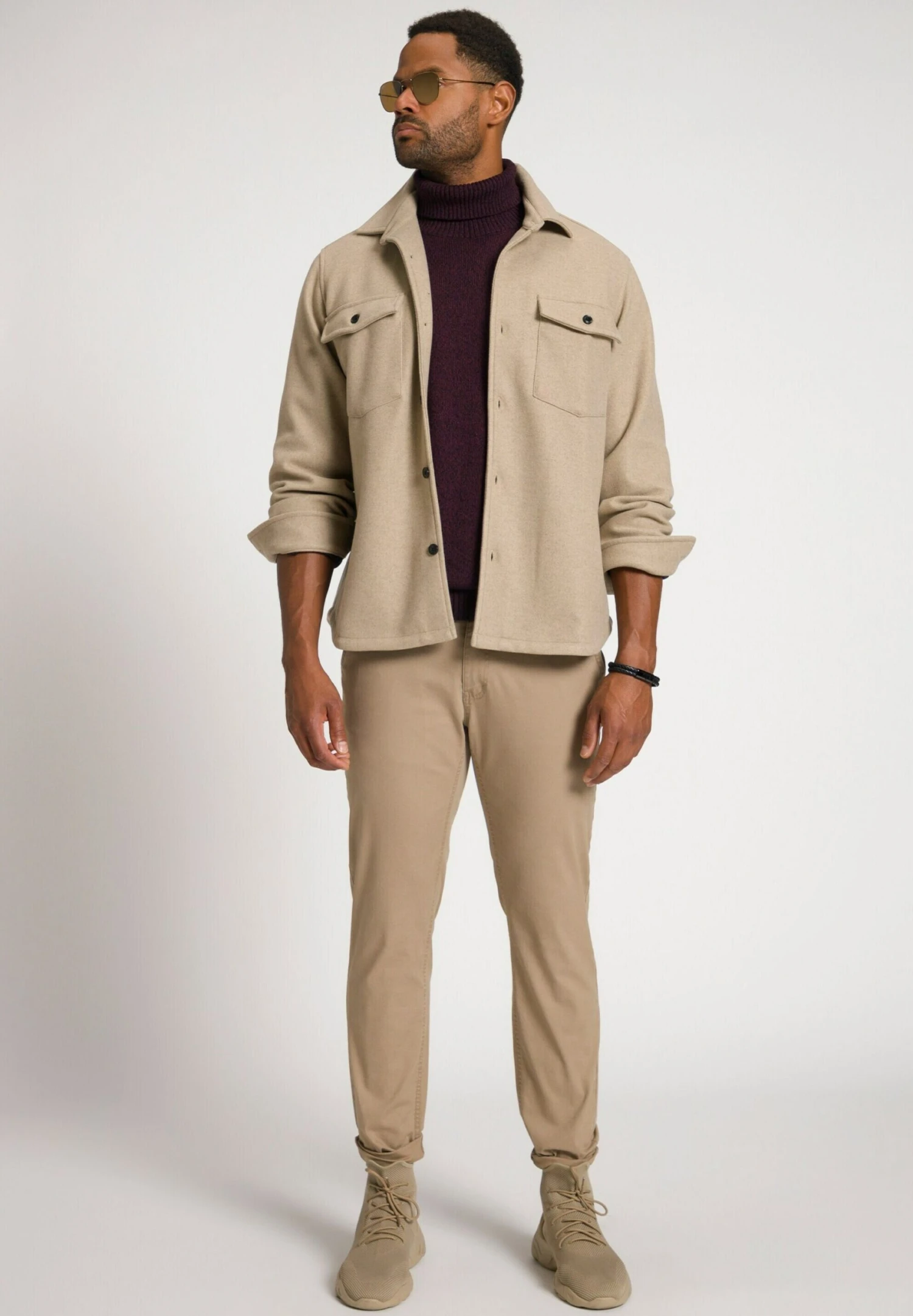 STHUGEStickad Tröja - Aubergine - Bild 2