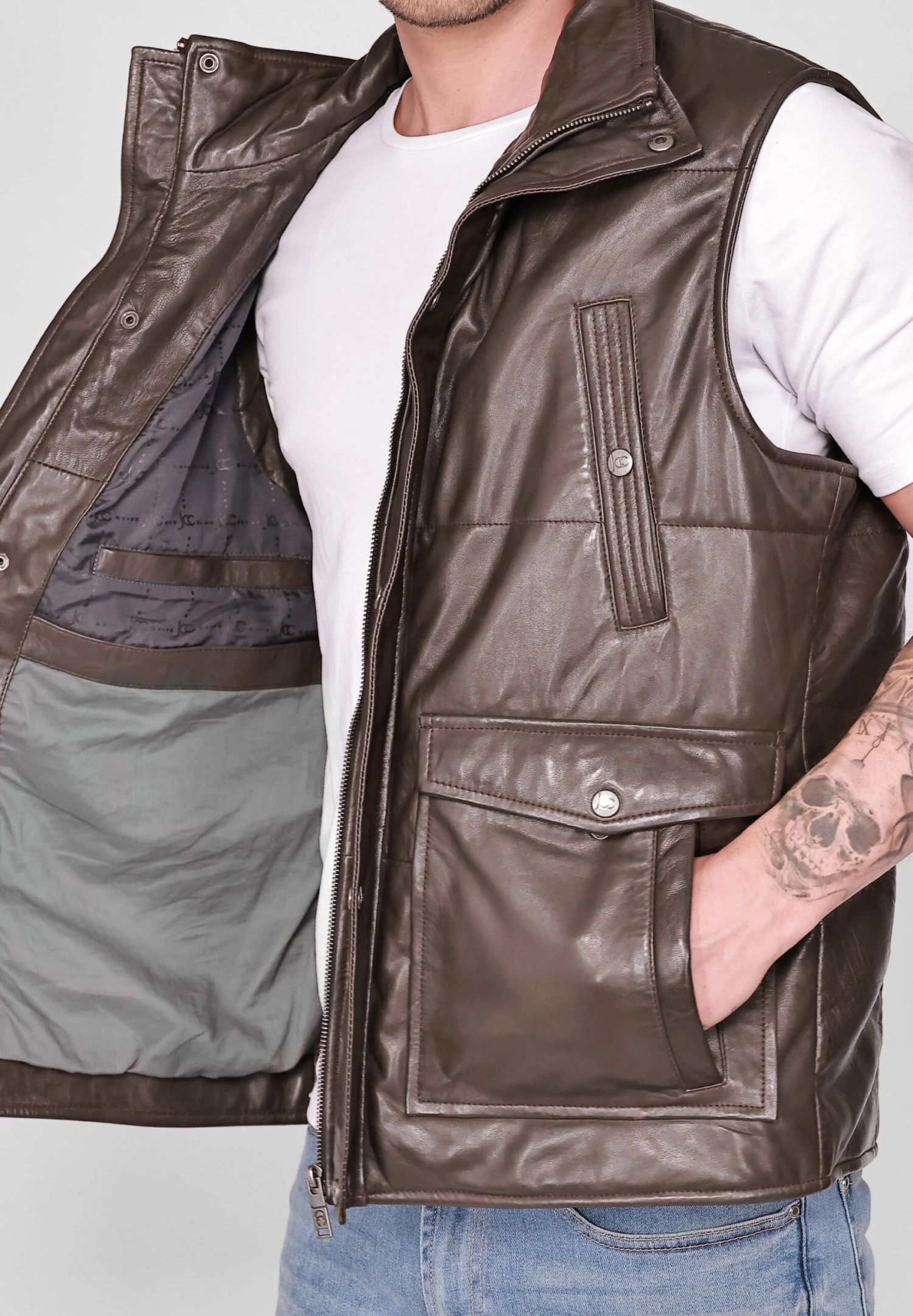 JCCVäst - Dark Brown - Bild 5