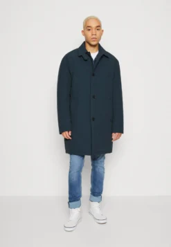 EspritLONGMAC - Trenchcoat - Petrol Blue