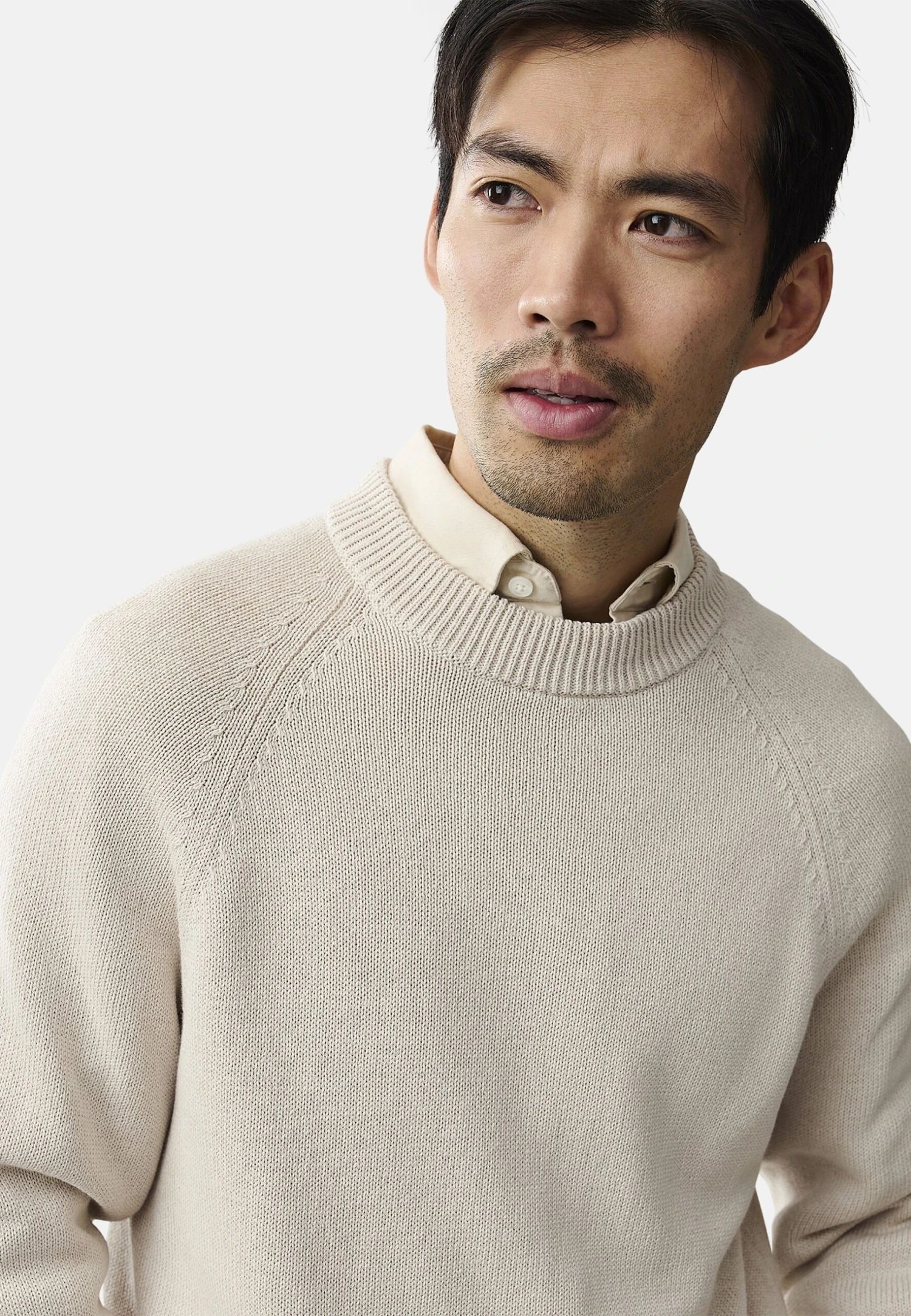 LexingtonERIC - Stickad Tröja - Light Beige - Bild 4