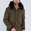 Giorgio Di MareHOODIE - Vinterkappa /-rock - Khaki