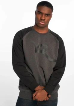 RocawearCREWNECK - Stickad Tröja - Anthracite Black